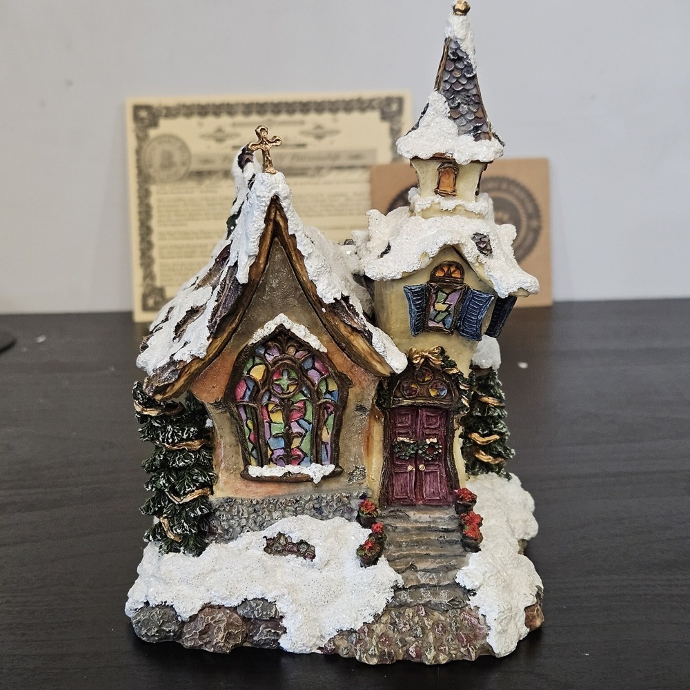 Boyds St Nicholas Chapel Nativity PAC + Figs Follow Yonder Star Christmas OB EUC - Picture 3 of 16